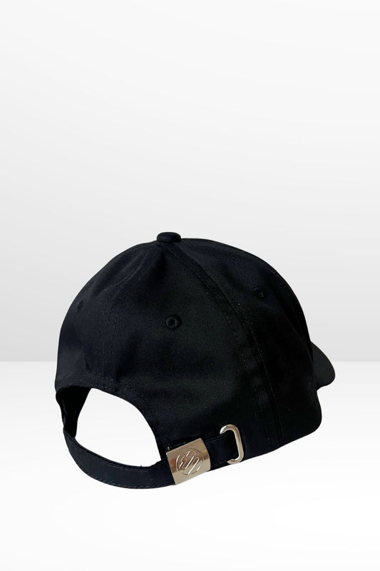 Casquette noire coton brodée Kiss me at Midnite