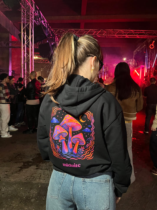 Hoodie a capuche noir midnite