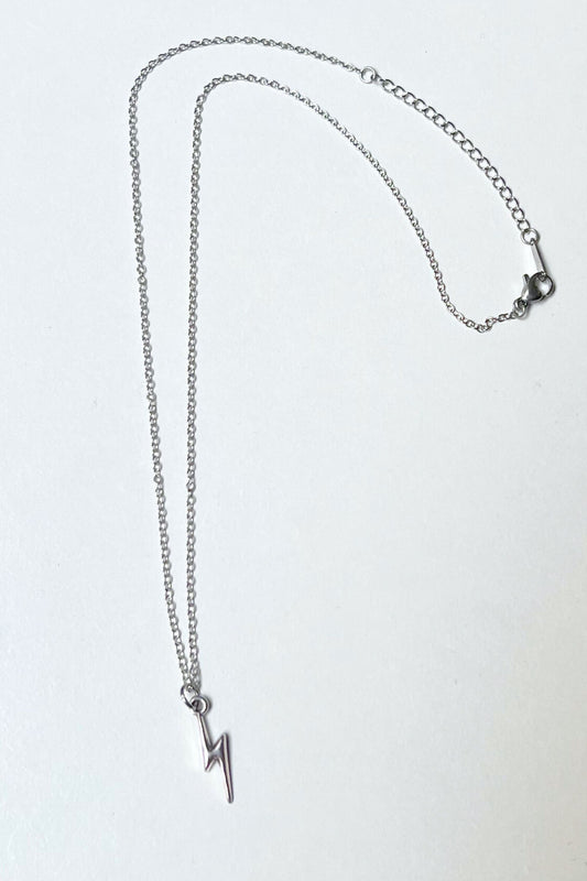 collier éclair argent midnite acier inoxydable homme femme bijoux festival techno party summer ete 2026