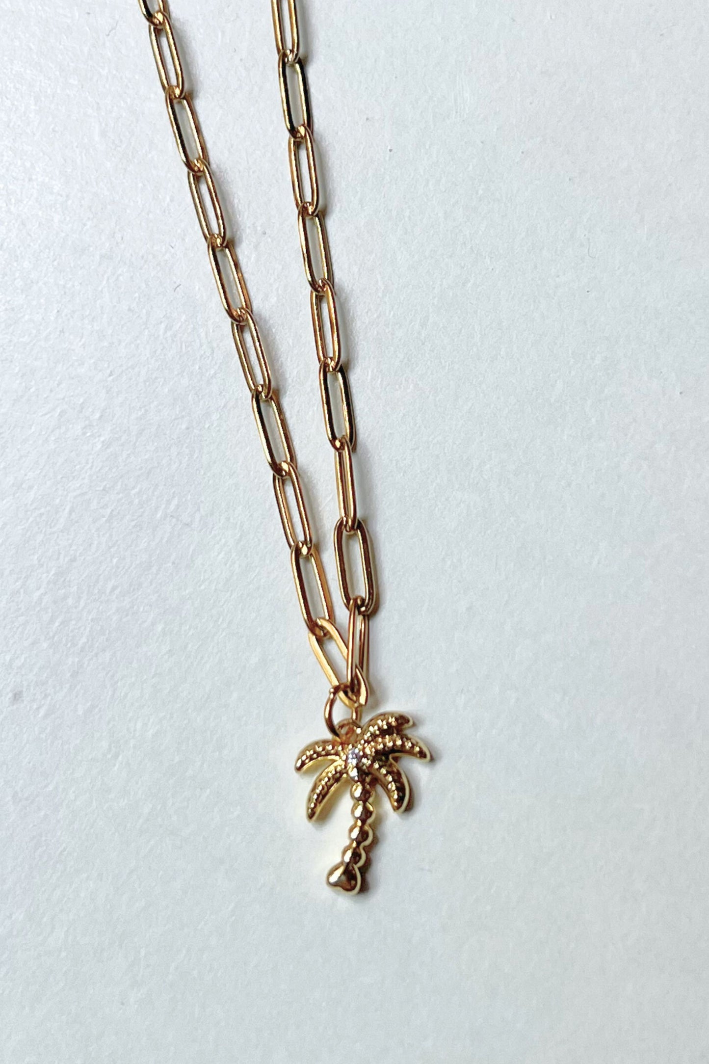 Collier Midnite Palm Tree gold