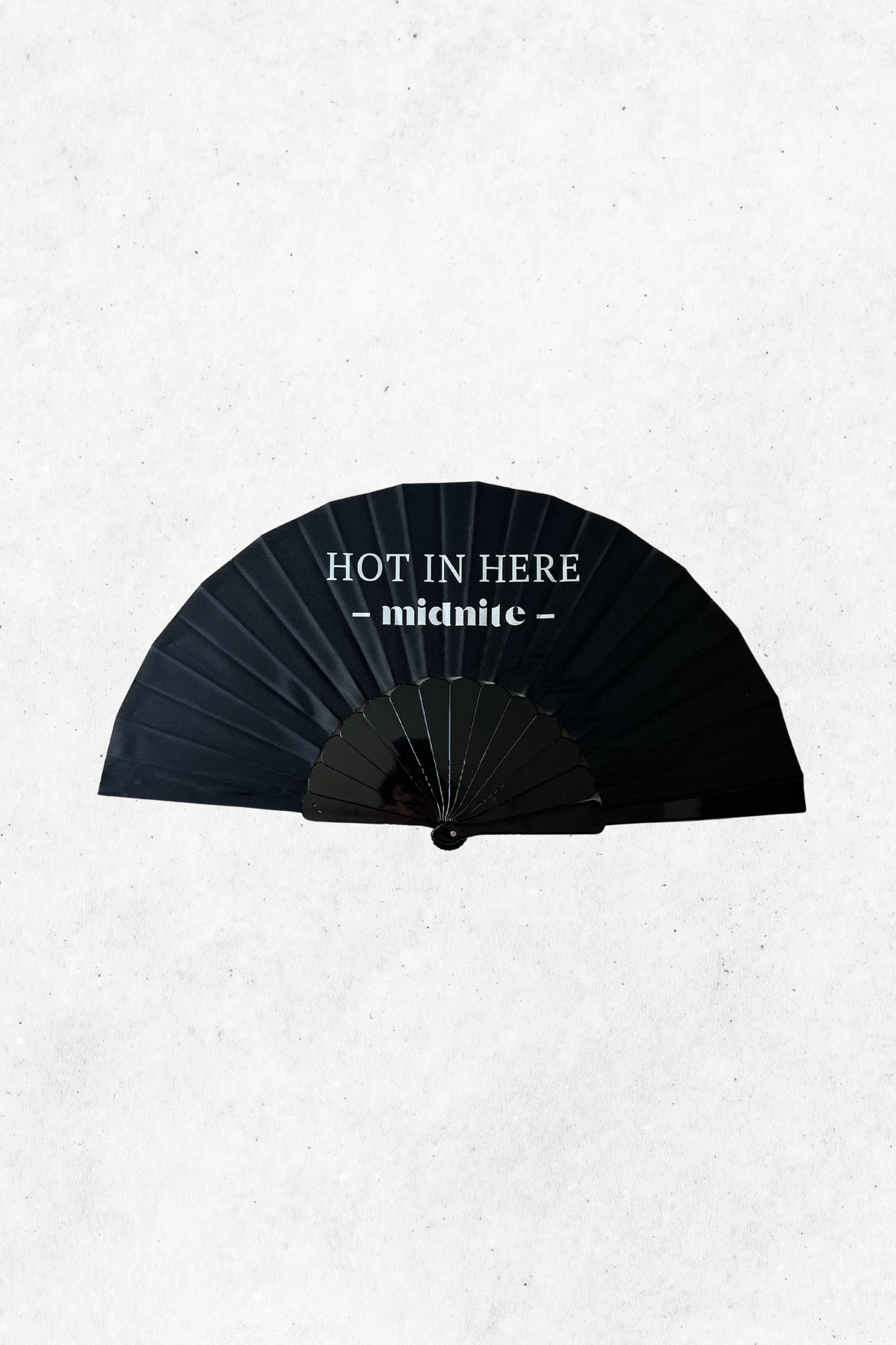 Eventail HOT IN HERE noir