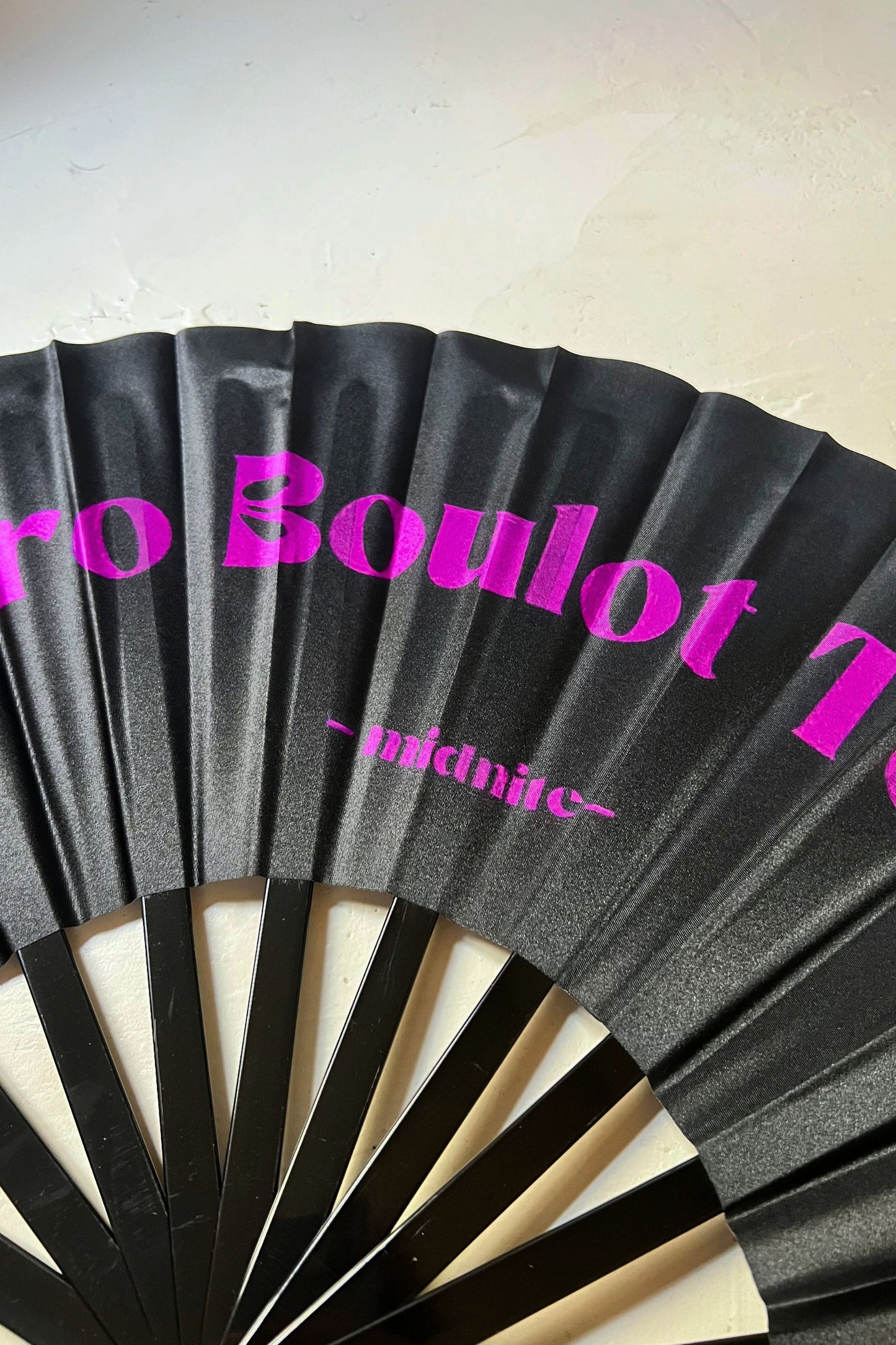 eventail fan midnite soiree noir mauve violet xxl style fete rave techno electro noir champignon muschroom bleu nuit noir metro