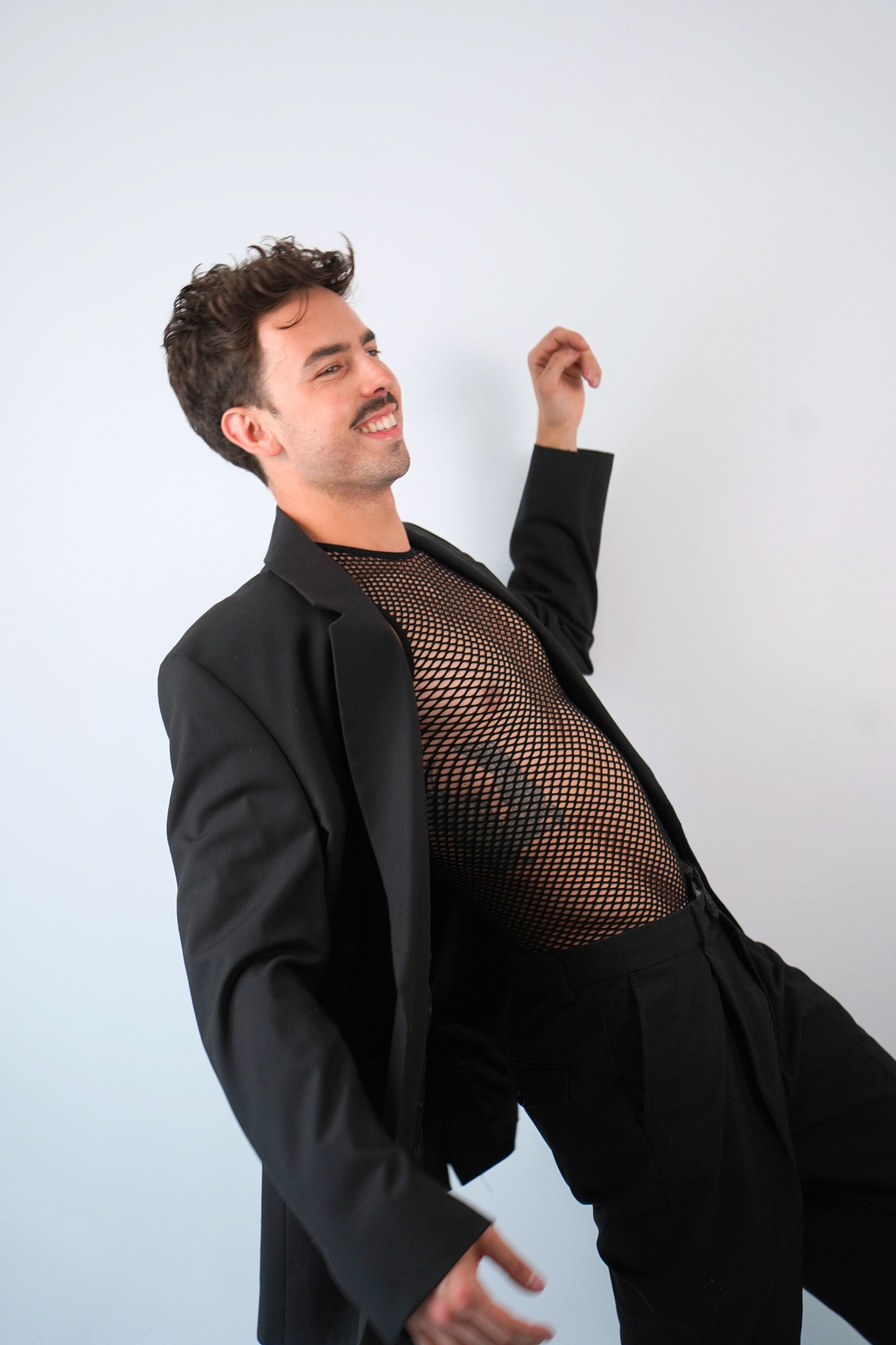 midnite debardeur resille fishnet filet de peche gay sexy transparent homme
