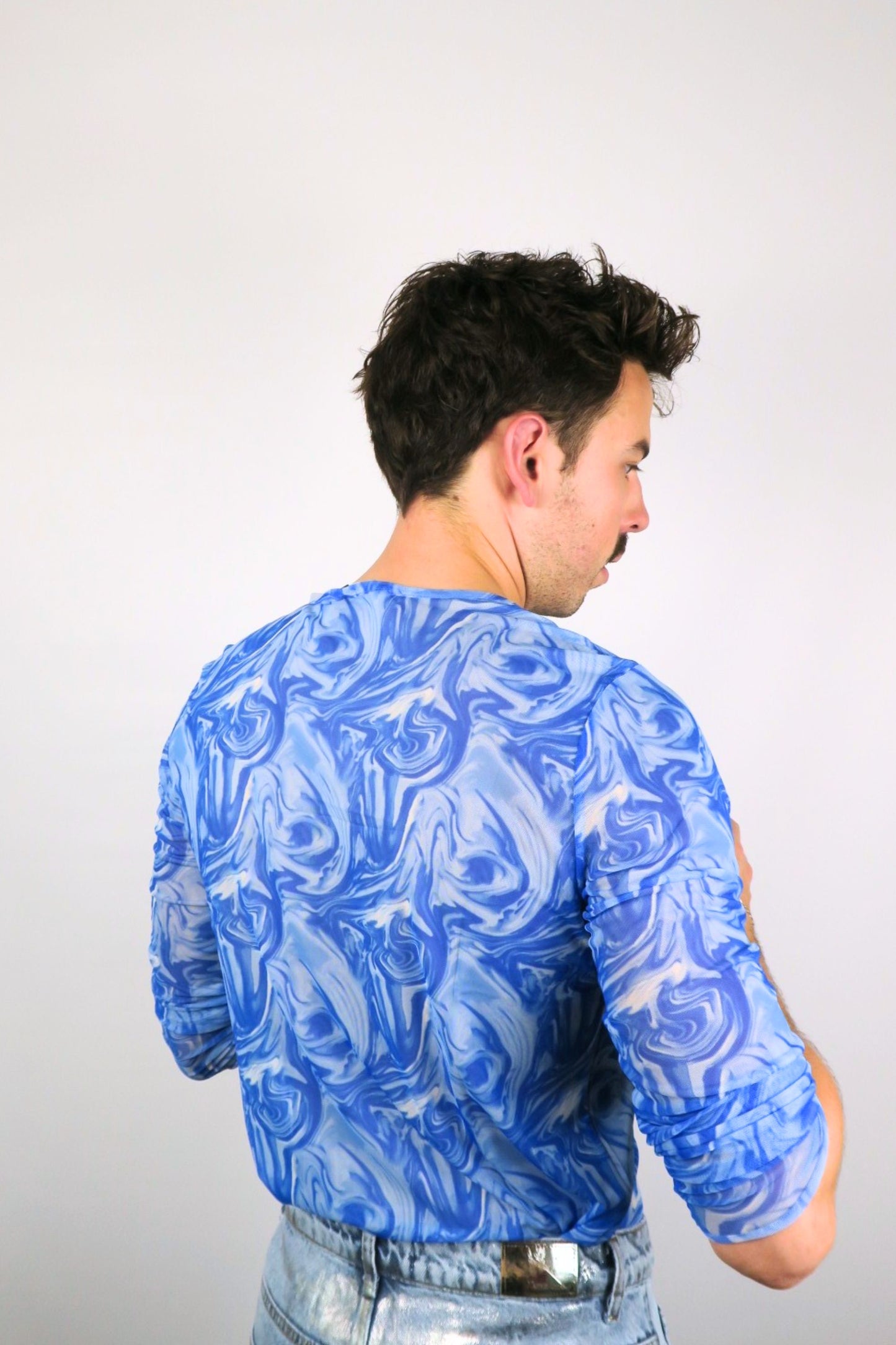 midnite tshirt haut vague motifs festival homme psychedelique