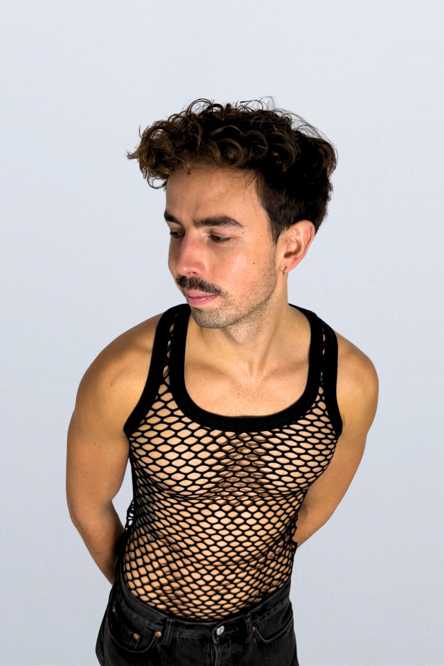 Débardeur noir ajouré