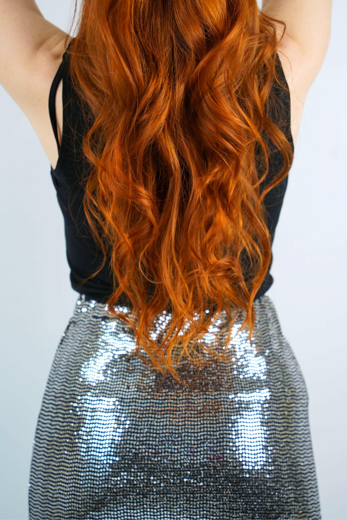 midnite jupe argent paillettes sequins femme