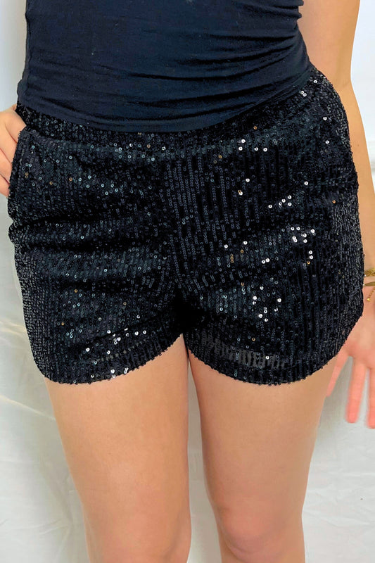 short mini midnite paillettes sequins noirs summer 2026 festival techno pop disco femme