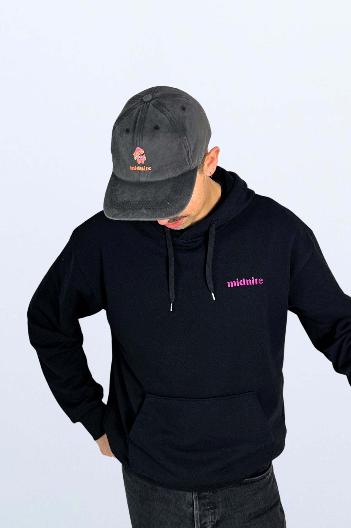 Hoodie a capuche noir midnite