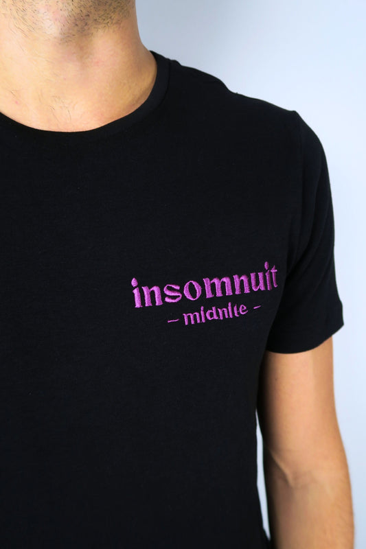 Tee-shirt noir Insonmnuit - midnite