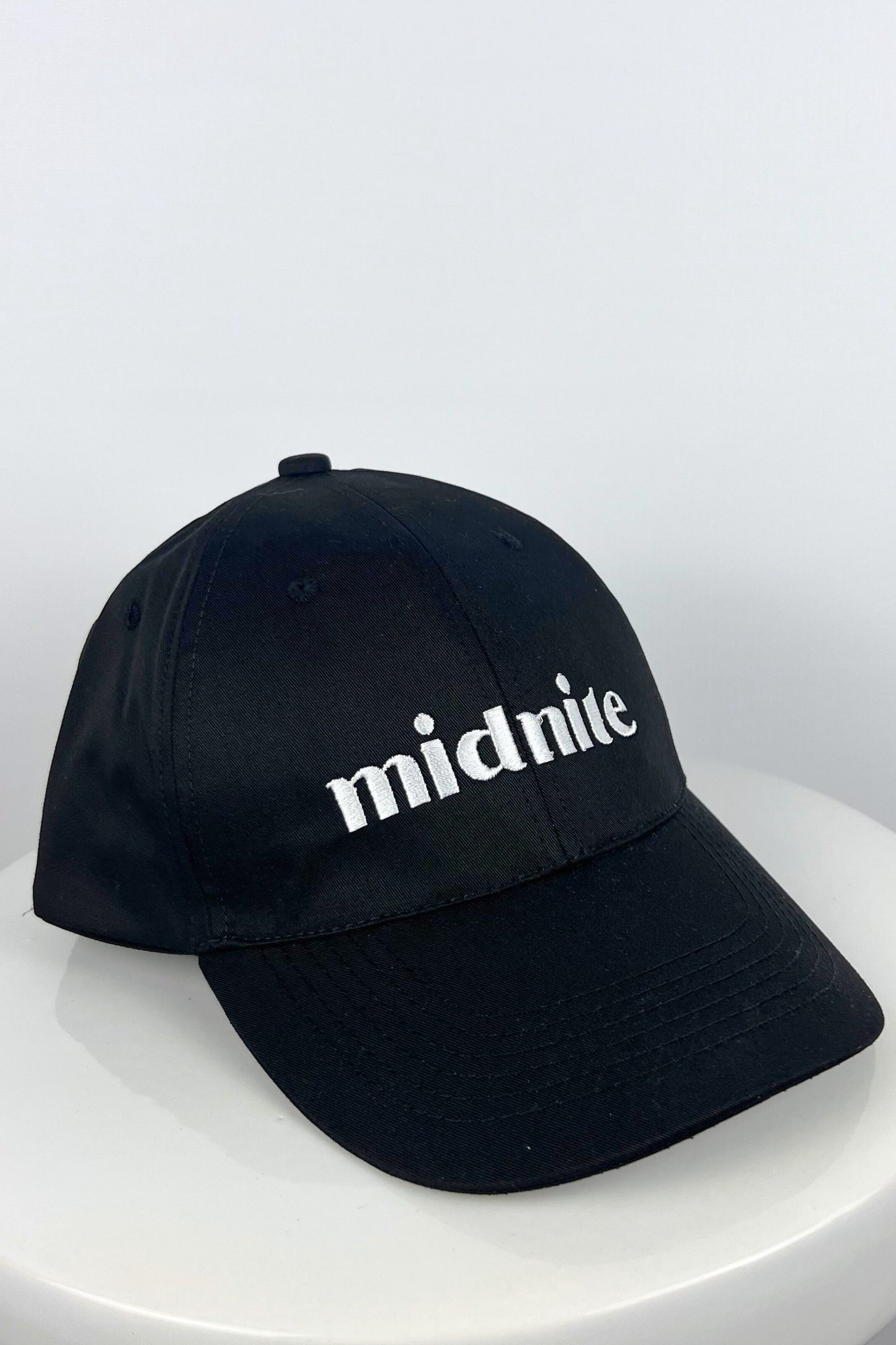 Casquette noire coton Midnite