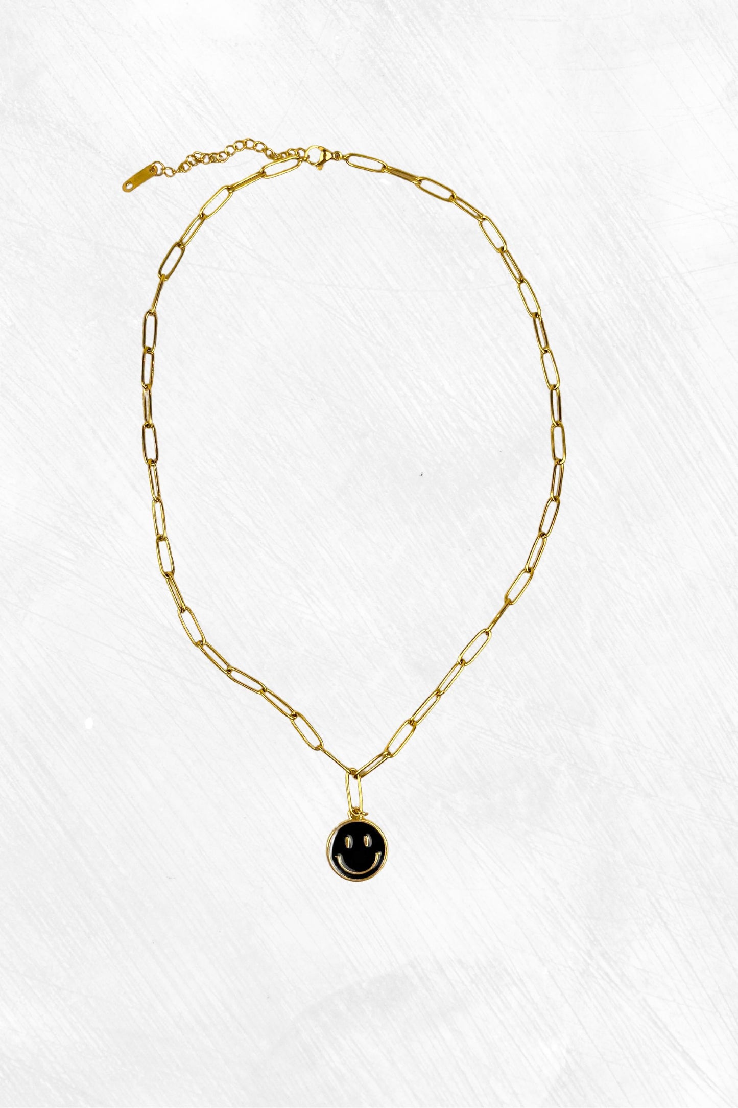 Collier Midnite Smiley noir