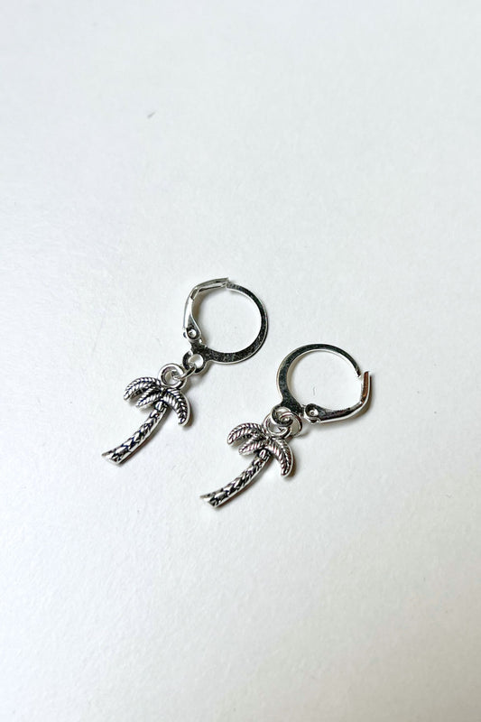 boucles d'oreilles midnite argent palm tree femme homme summer festival  luxe palmier 2026