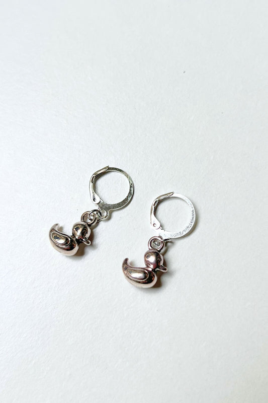 boucles d'oreilles midnite duck techno argent acier inoxydable femme homme summer festival mushroom luxe