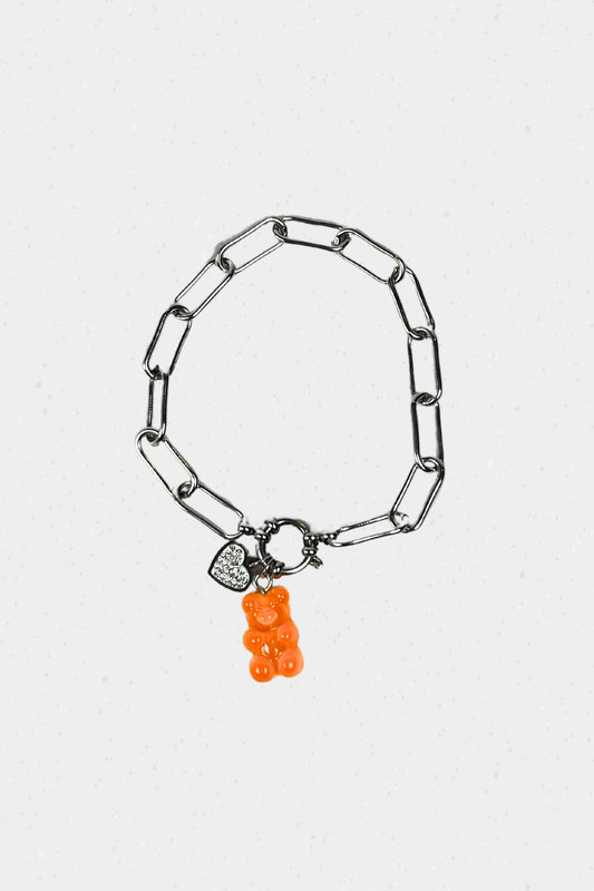 Bracelet Midnite Winny Orange Argent