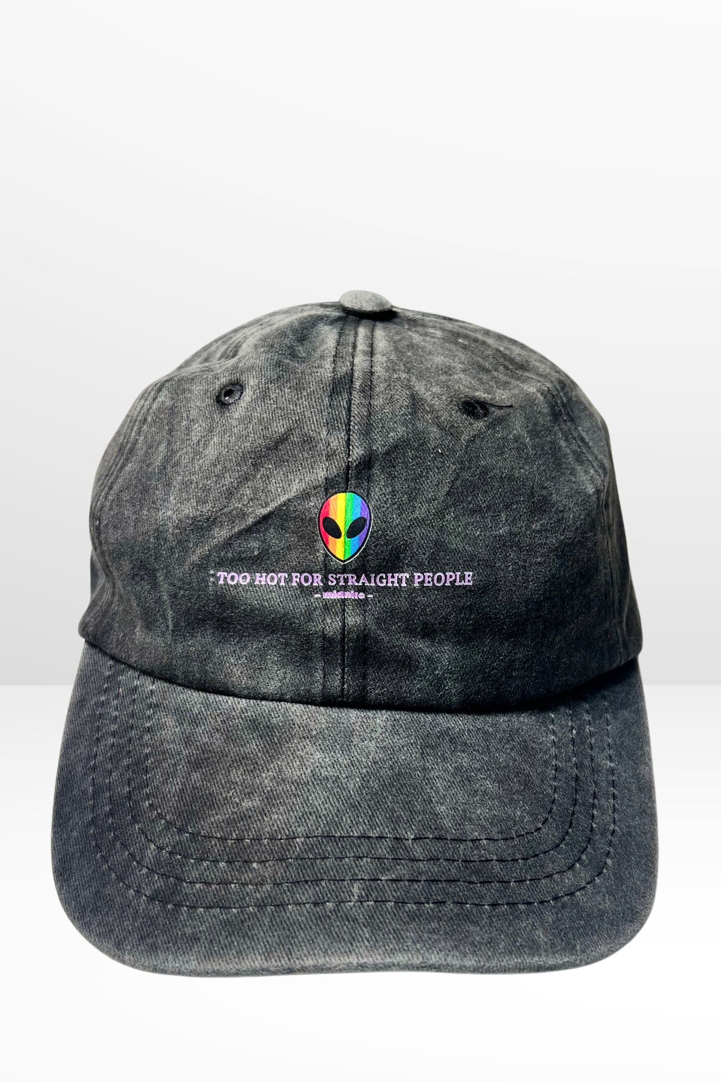 casquette midnite queer gay gris homme femme festival summer 2026 luxe made in europe club party too hot for straight people