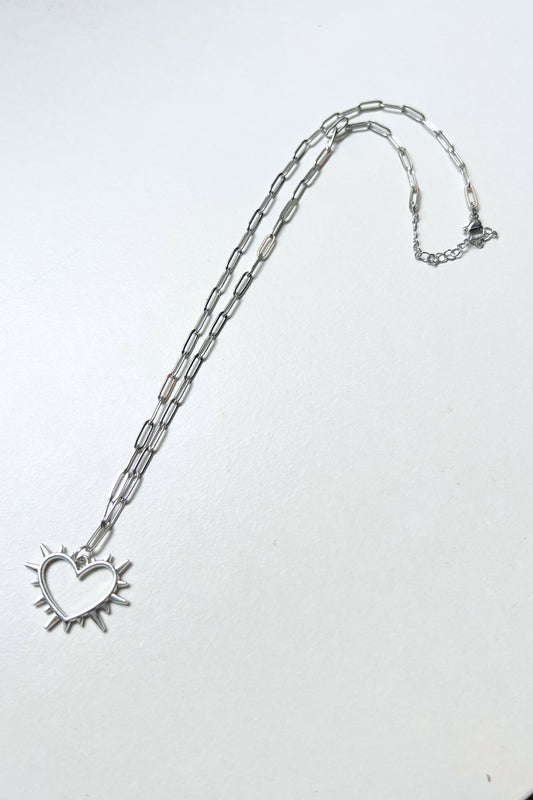 collier coeur argent midnite acier inoxydable homme femme bijoux festival techno party summer ete 2026