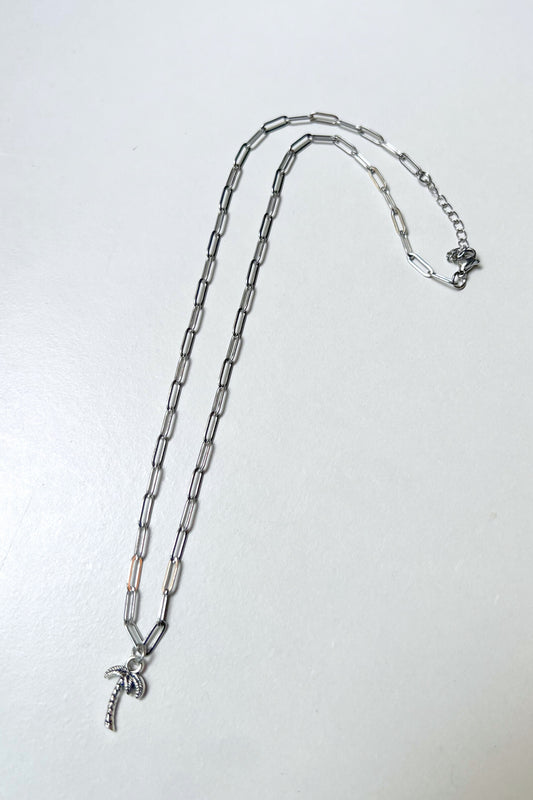 Collier Midnite Palm Tree silver