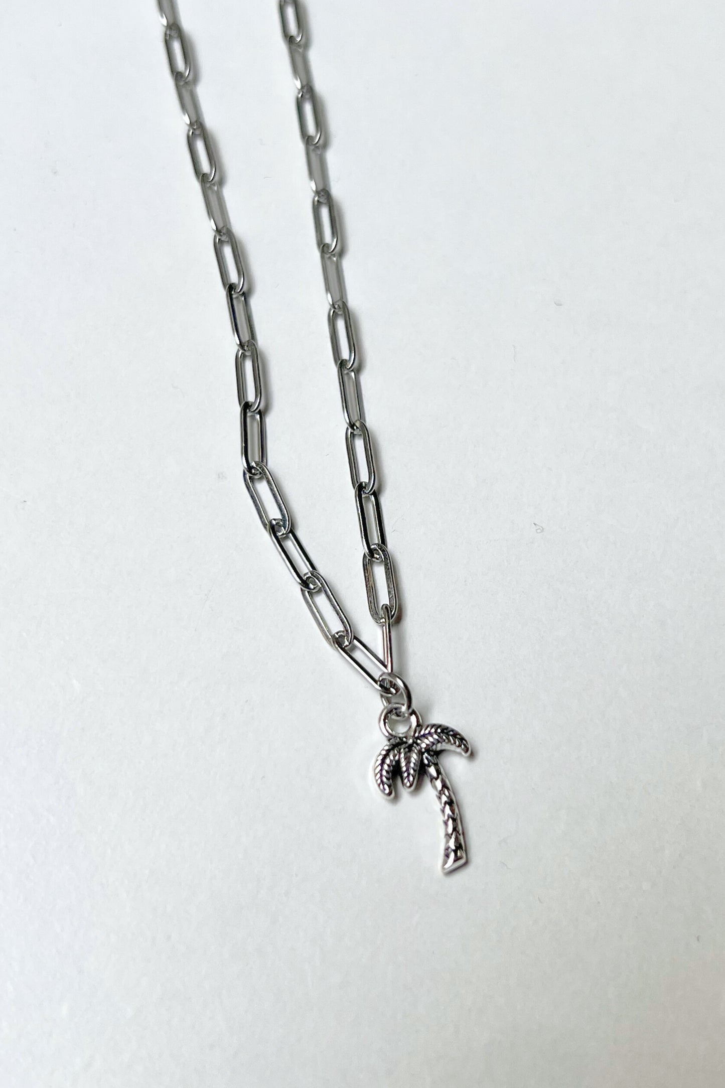 Collier Midnite Palm Tree silver