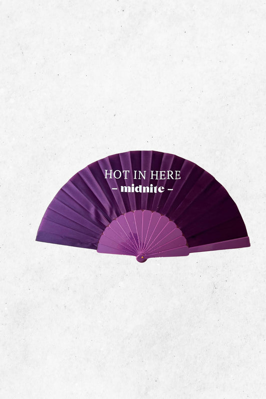 Eventail HOT IN HERE violet