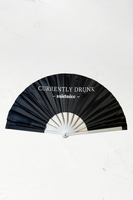 eventail fan midnite soiree noir mauve violet xxl style fete rave techno electro noir champignon muschroom bleu nuit fun