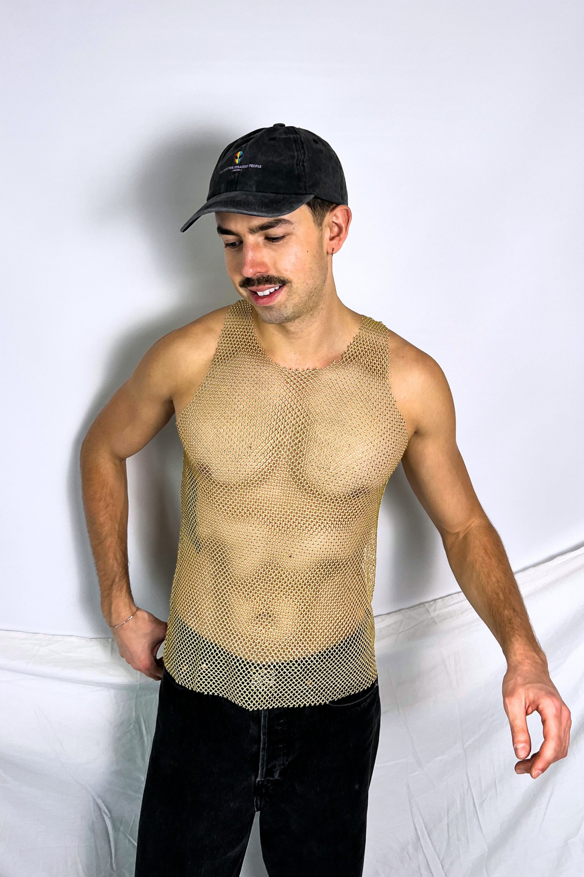 haut strass gay homme midnite paillettes shine
