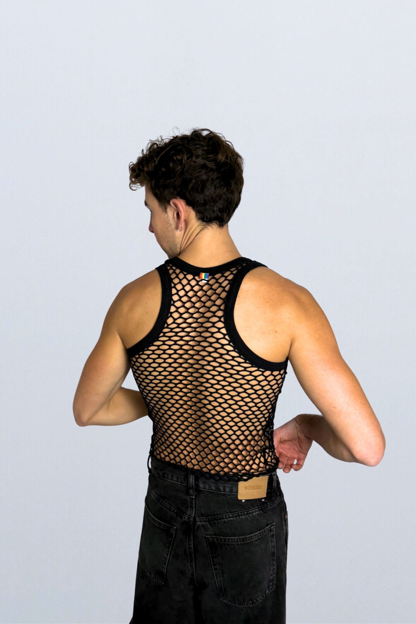 Débardeur noir ajouré