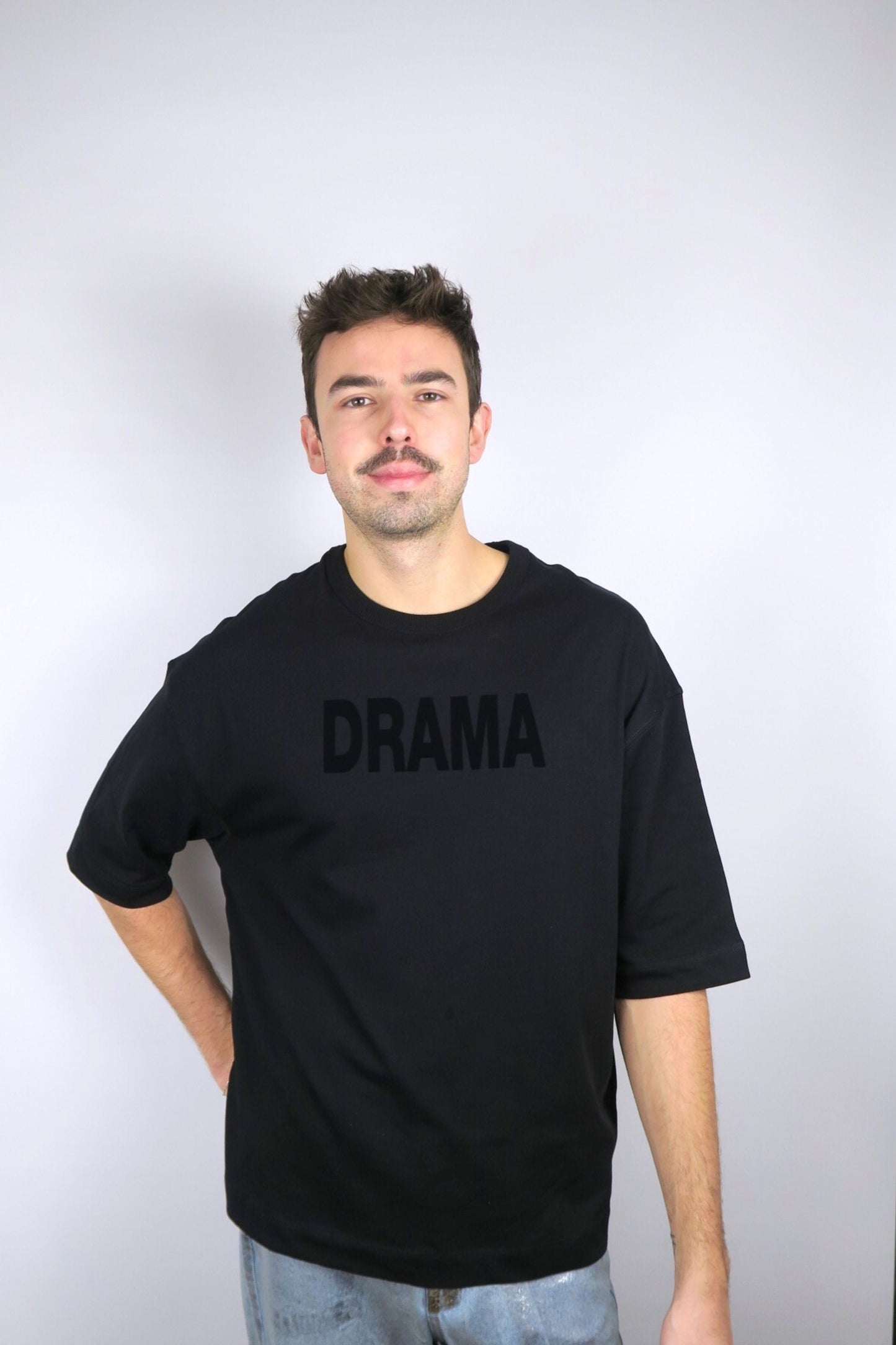 T-shirt noir oversize DRAMA