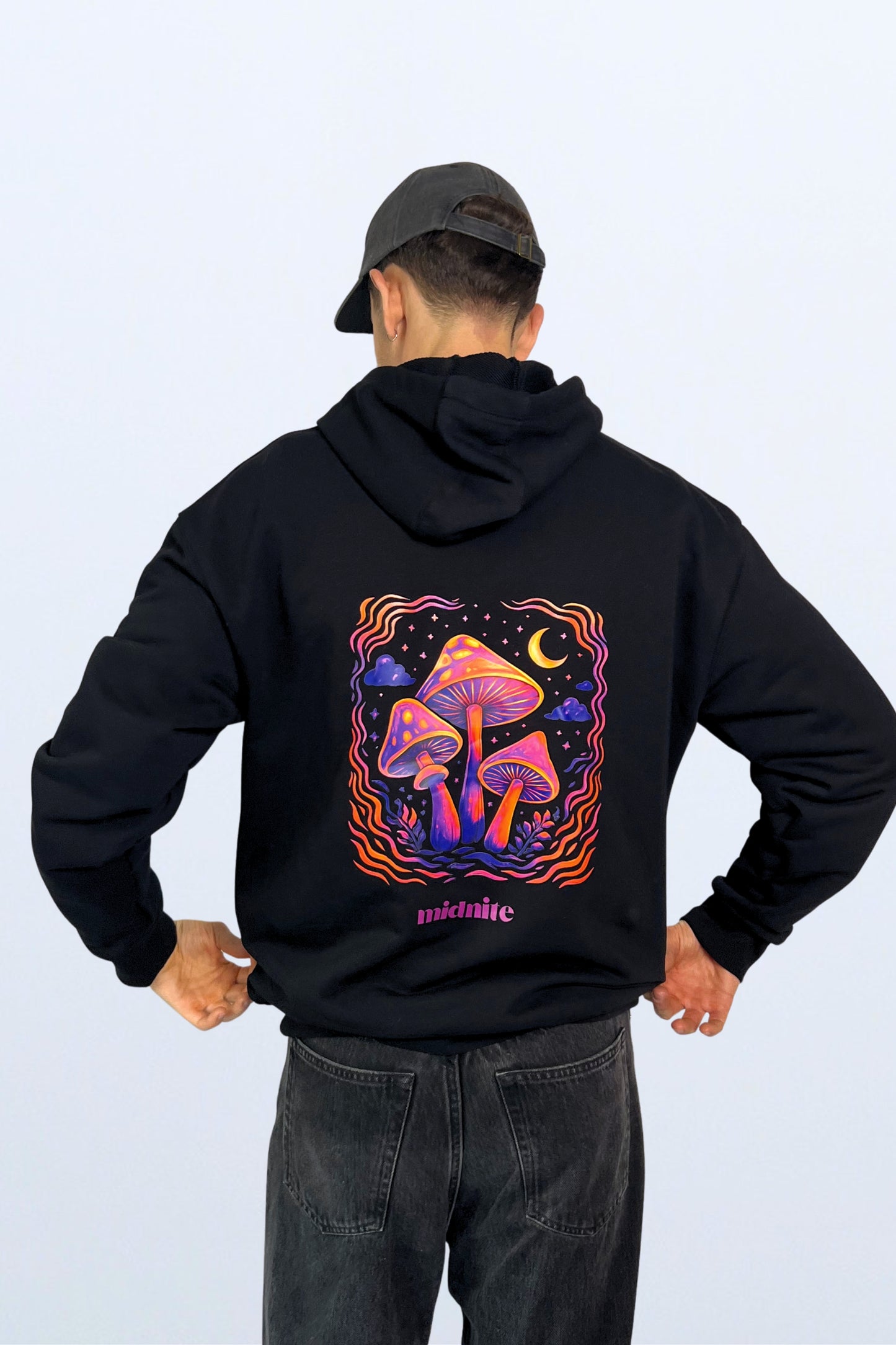 Hoodie a capuche noir midnite