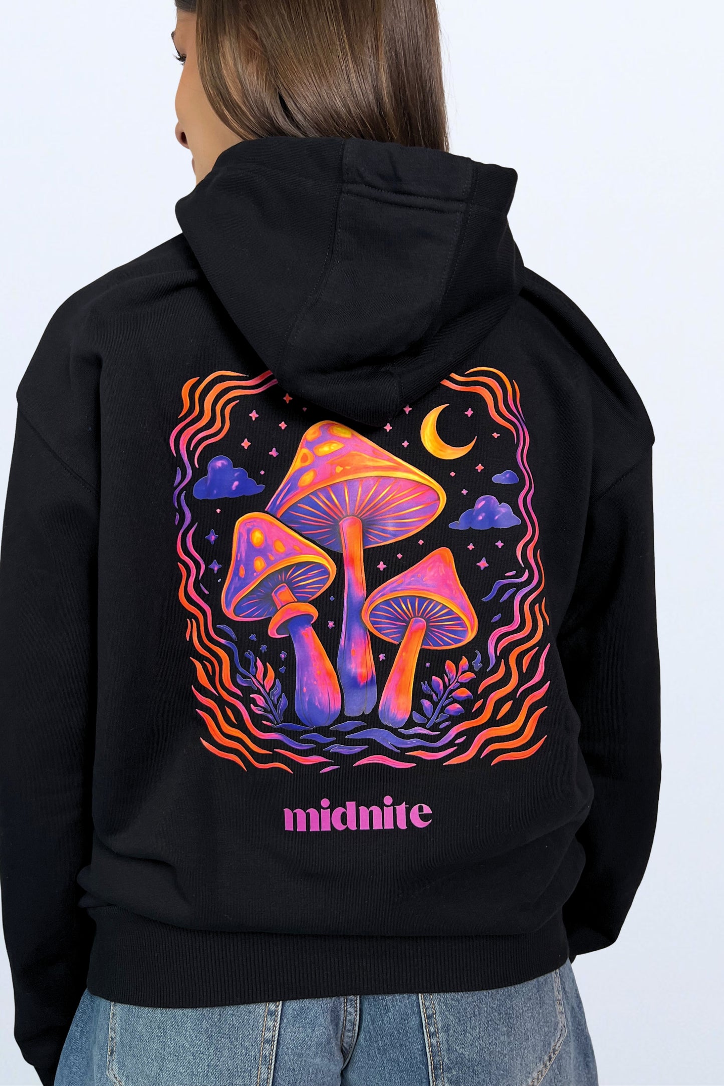Hoodie a capuche noir midnite