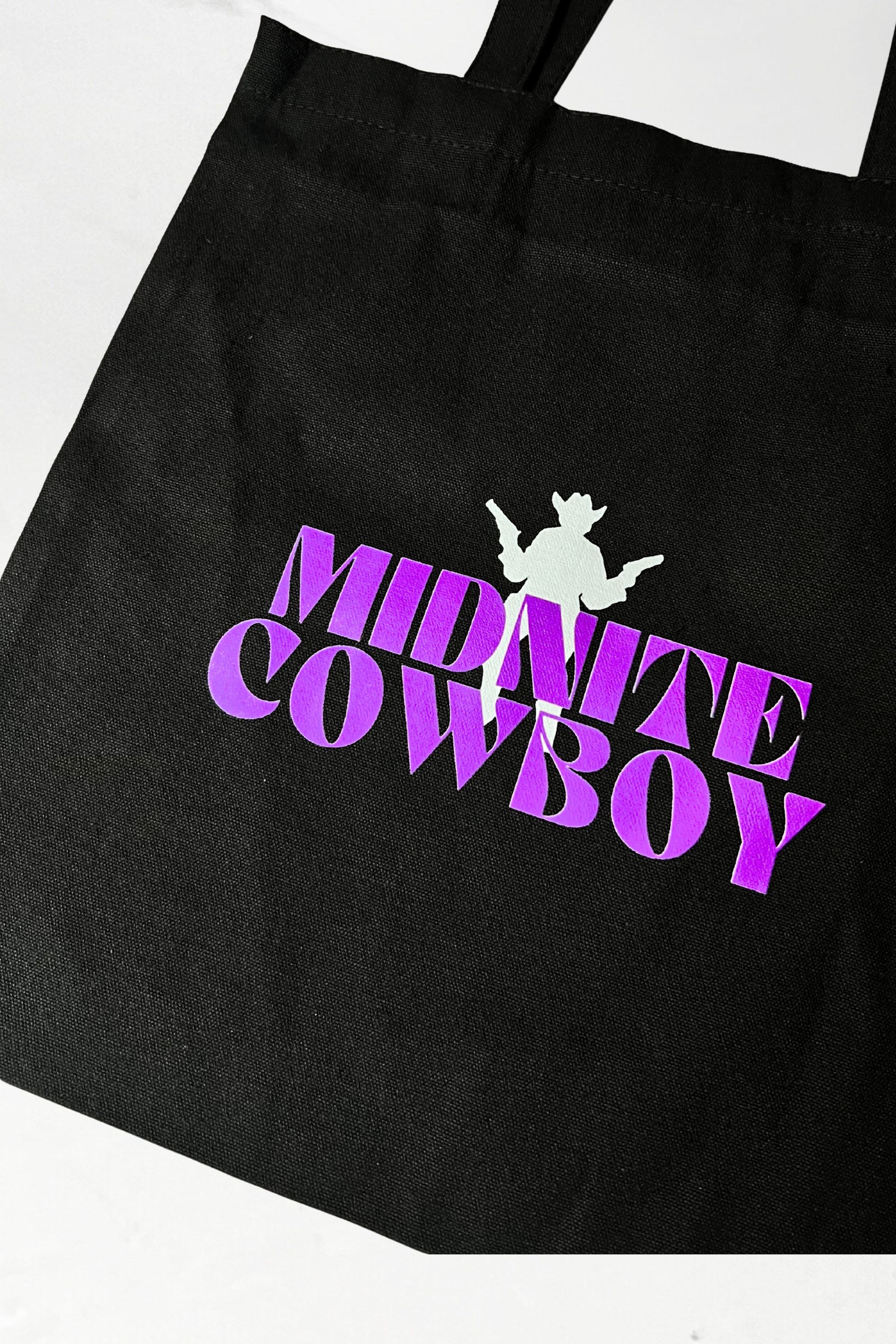 tote bag midnite cowboy noir homme femme violet